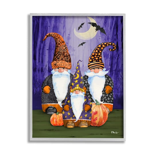 Michaels, Stupell Industries Halloween Gnomes Framed Giclee Art – Category: Halloween Wall Decor